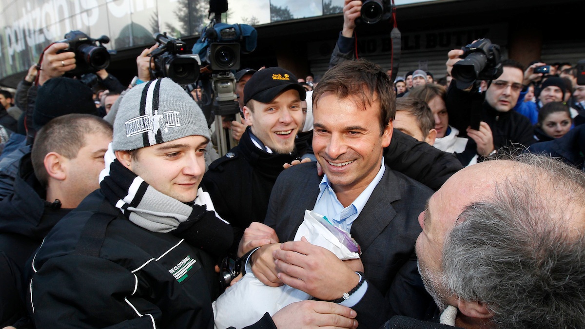 Stanojević na protestima Grobara 2011. (© Star sport)